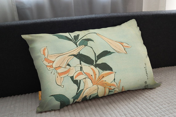 Poduszka Lilie Katsushika Hokusai