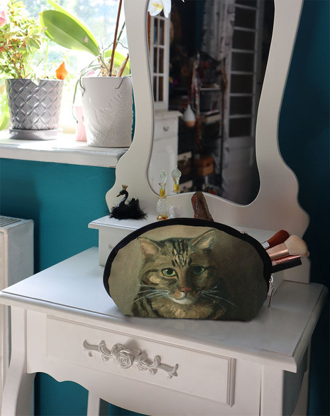 Kosmetyczka Studium głowy kota tabby Louis Wain