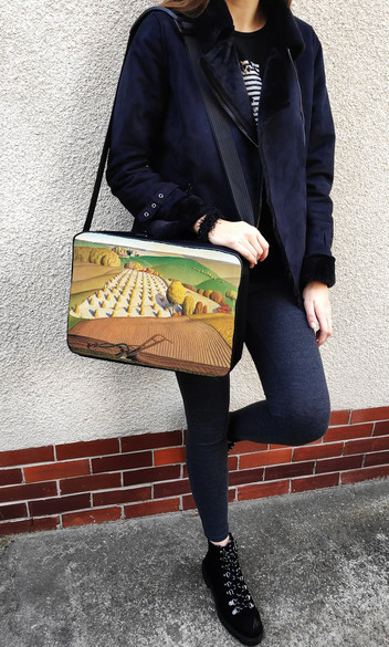 Torba na ramię Fall Plowing Grant Wood