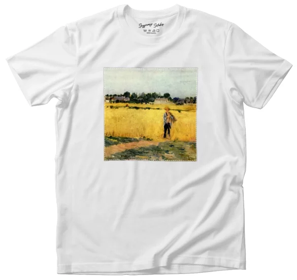 Koszulka z naszywką W pszenicy Berthe Morisot