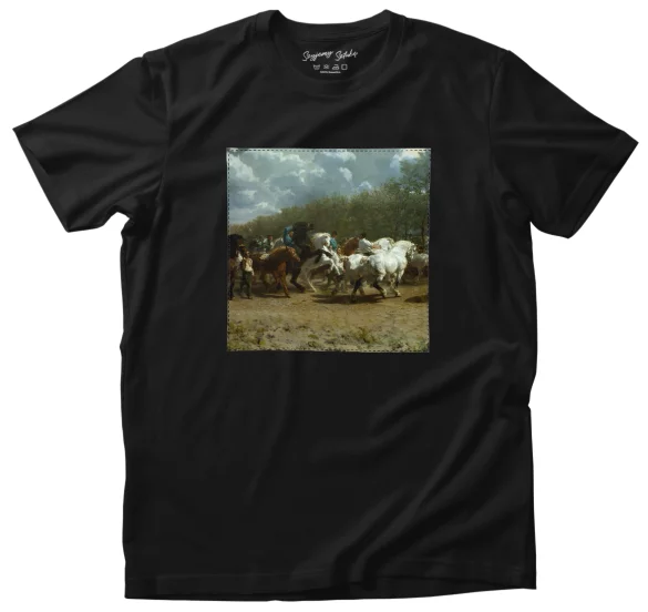 Koszulka z naszywką Targ koni Rosa Bonheur