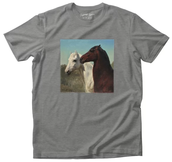 Koszulka z naszywką Dwa konie Rosa Bonheur