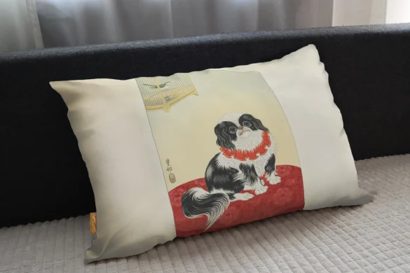 Poduszka Pies pekińczyk Ohara Koson