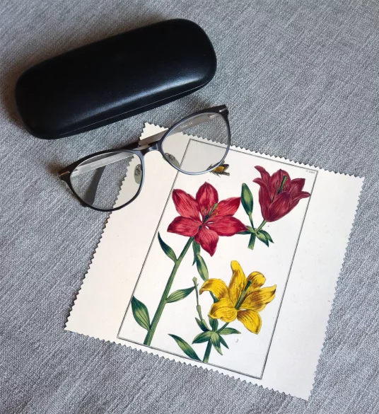 Ściereczka do okularów Lilia czerwona Maria Sibylla Merian