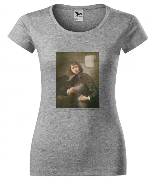 Bluzka damska Młody mężczyzna w złotej zbroi Rembrandt