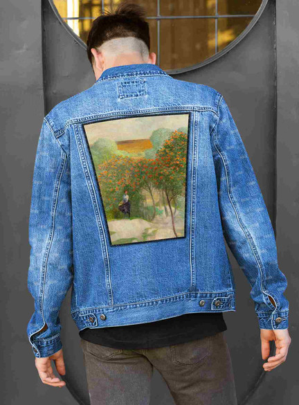 Ekran Pejzaż z jarzębiną, część prawa tryptyku Idź nad strumienie Jacek Malczewski