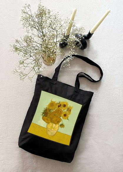 Torba z naszywką Martwa natura: wazon z piętnastoma słonecznikami Vincent Van Gogh