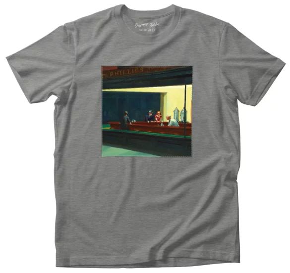 Koszulka z naszywką Nocne marki Edward Hopper