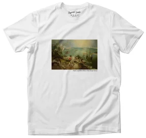 Koszulka z nadrukiem Pejzaż z upadkiem Ikara Pieter Bruegel starszy