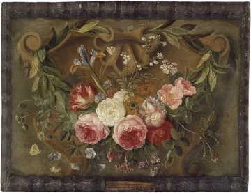 Podkładka na stół Dekoracyjna martwa natura Z girlandą kwiatów Jan van Kessel (starszy)