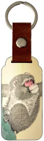 Brelok Małpa na drzewie persymonowym Ohara Koson