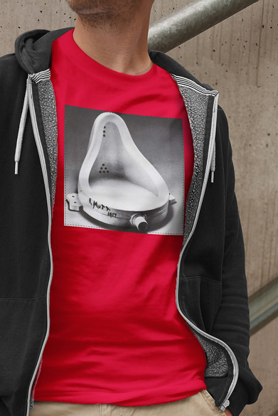 Koszulka z naszywką Fontanna Marcel Duchamp