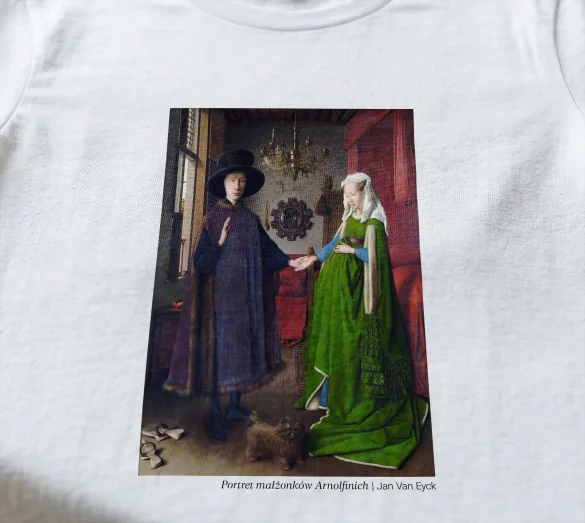 Koszulka z nadrukiem Portret małżonków Arnolfinich Jan Van Eyck