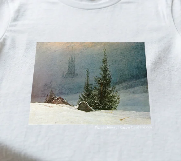 Bluzka damska Pejzaż zimowy Caspar David Friedrich