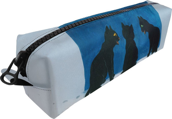 Piórnik Czarne koty na śniegu Louis Wain