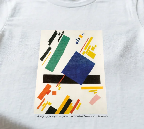 Koszulka z nadrukiem Kompozycja suprematystyczna Kazimir Severinovich Malevich