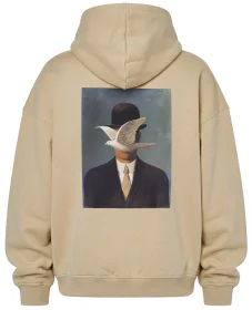 Bluza oversize Mężczyzna w meloniku René Magritte