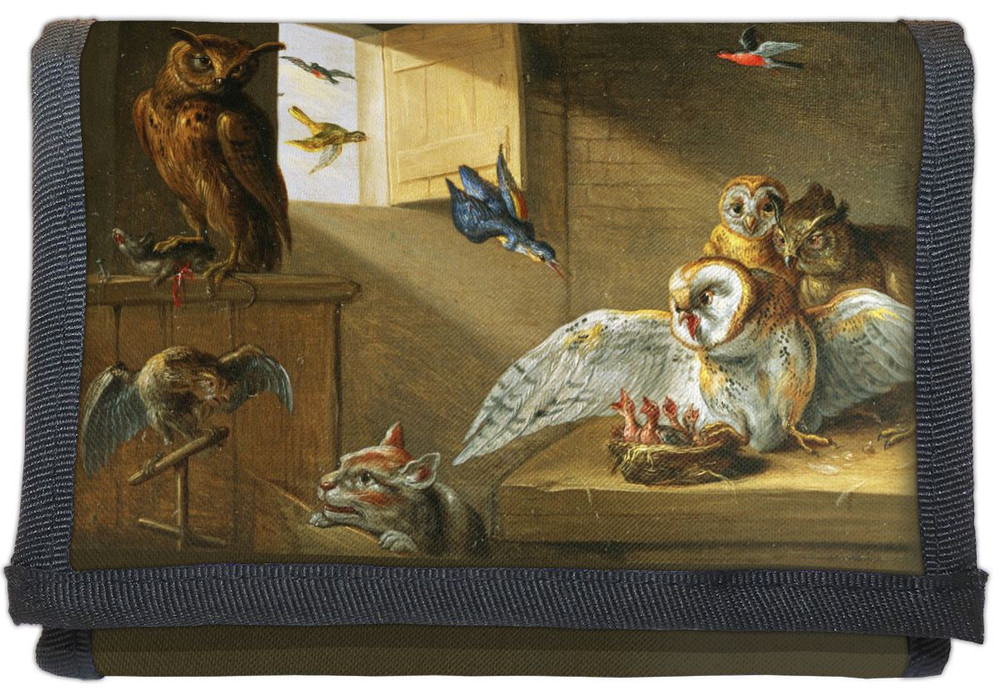 Portfel Rodzina sów, innych ptaków i kota Jan van Kessel (starszy)