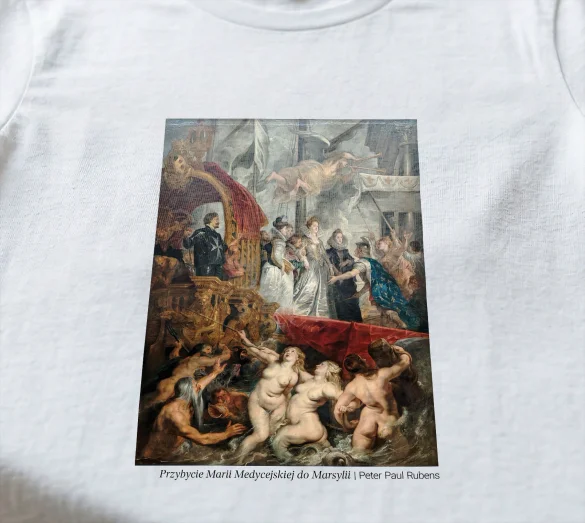 Koszulka z nadrukiem Przybycie Marii Medycejskiej do Marsylii Peter Paul Rubens