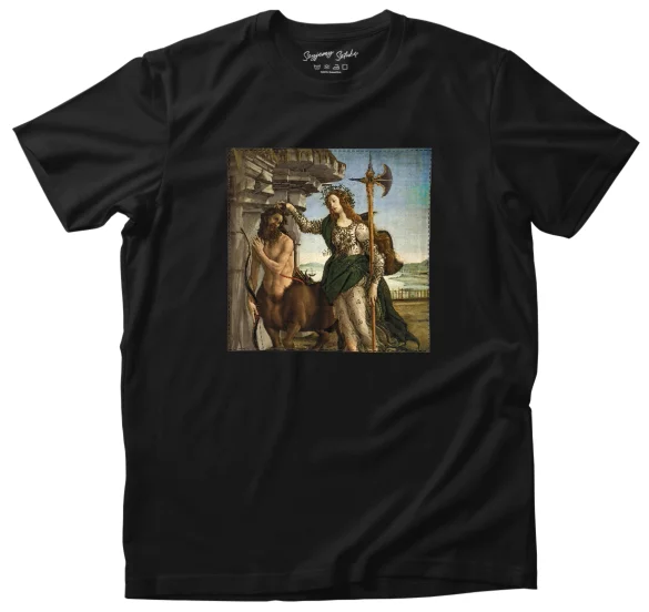 Koszulka z naszywką Pallas Atena i centaur Sandro Botticelli