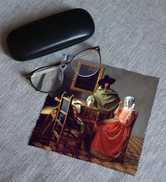 Ściereczka do okularów Kieliszek Wina Jan Vermeer