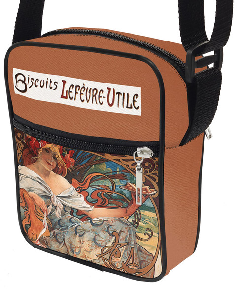 Torba Listonoszka Biscuits Lefevre Utile Alfons Mucha
