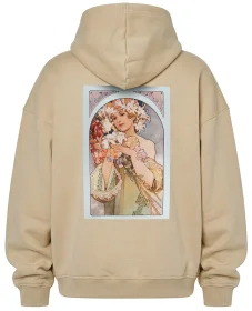 Bluza oversize Kwiat Alfons Mucha
