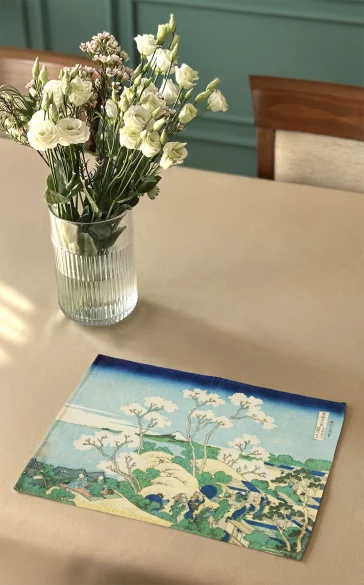 Podkładka na stół Wzgórze Goten w Shinagawa nad Tokaido Katsushika Hokusai