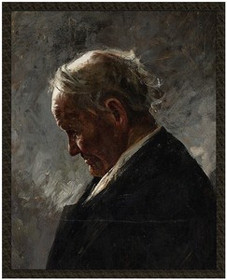 Naszywka Profil siwego staruszka Józef Mehoffer