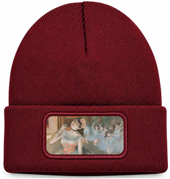 Czapka zimowa Gwiazda Edgar Degas – bordowa