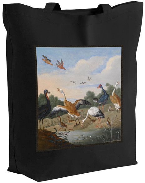 Torba z naszywką Czaple i kaczki na rzece Jan van Kessel (starszy) 