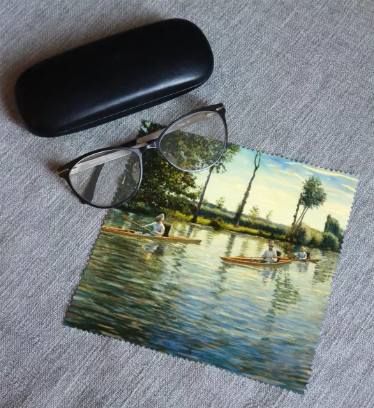 Ściereczka do okularów Rejs łodzią na rzece Yerres Gustave Caillebotte