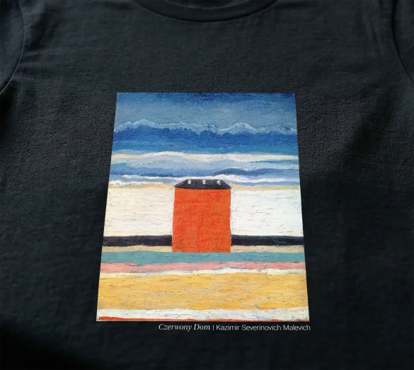 Koszulka z nadrukiem Czerwony Dom Kazimir Severinovich Malevich