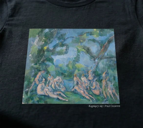 Koszulka z nadrukiem Kąpiący się Paul Cezanne