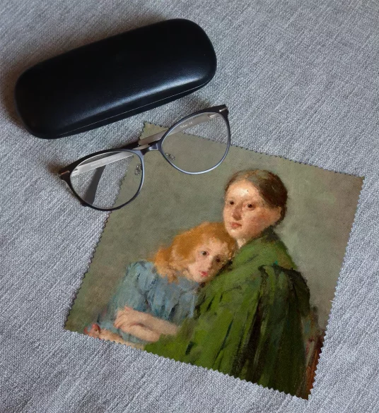 Ściereczka do okularów Portret kobiety z małą dziewczynką (Matka z dzieckiem) Olga Boznańska
