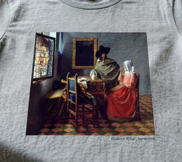 Bluzka damska Kieliszek Wina Jan Vermeer