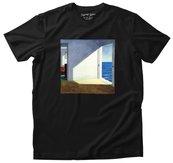 Koszulka z naszywką Pokoje nad morzem Edward Hopper