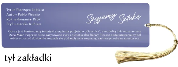 Zakładka do książki Płacząca kobieta Pablo Picasso