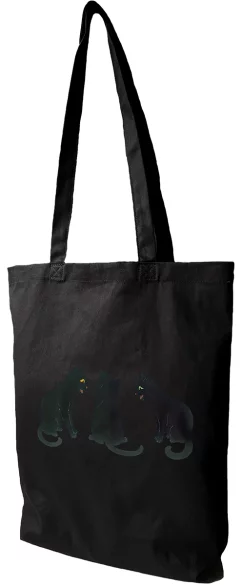 Torba bawełniana Czarne koty na śniegu Louis Wain