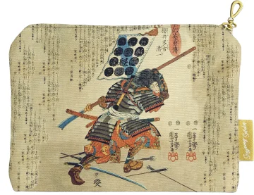 Kosmetyczka mini Samuraj Kiyokazu z naginatą Utagawa Kuniyoshi
