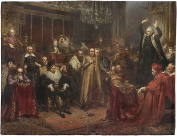 Podkładka na stół Kazanie Skargi Jan Matejko
