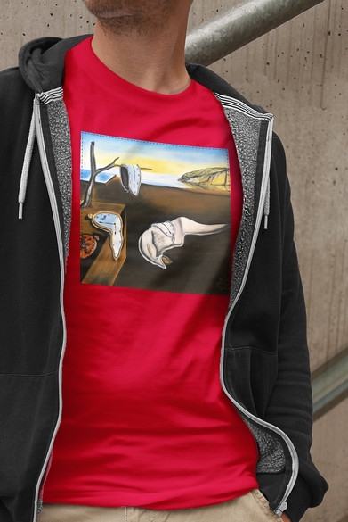 Koszulka z naszywką Trwałość pamięci Salvador Dali