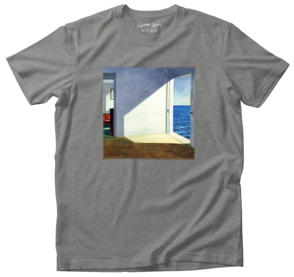 Koszulka z naszywką Pokoje nad morzem Edward Hopper