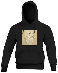 Bluza z naszywką Zapaśnicy sumo Uzugafuchi Kandayu i Takasaki Ichijuro Katsushika Hokusai