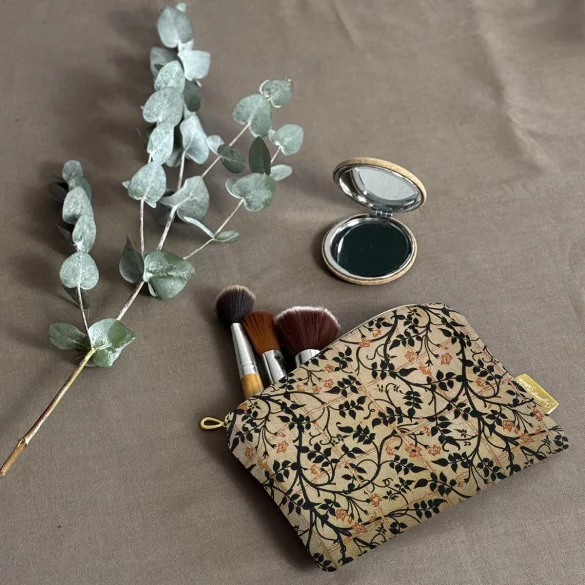 Kosmetyczka mini Projekt kurtyny jaśminowej William Morris