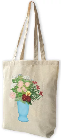 Torba bawełniana Still life of flowers in a blue vase Henri Rousseau