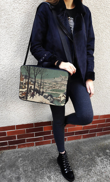 Torba na ramię Myśliwi na śniegu Pieter Bruegel starszy