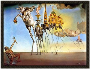 Naszywka Kuszenie św. Antoniego Salvador Dali