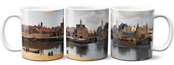 Kubek Widok Delft Jan Vermeer