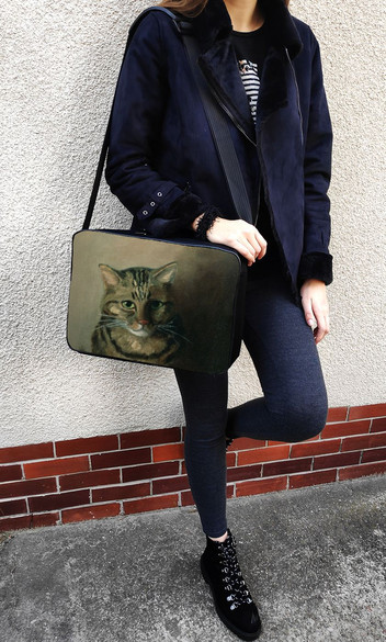 Torba na ramię Studium głowy kota tabby Louis Wain